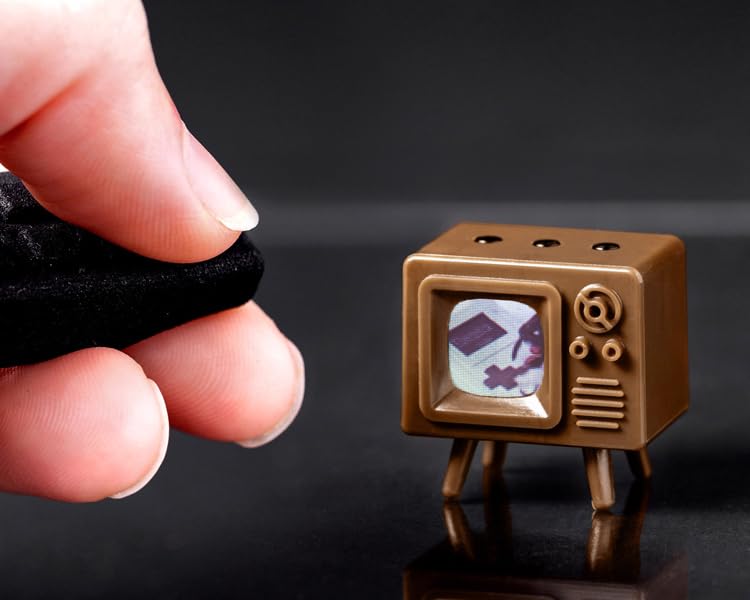 TinyTV® Mini - Ultra Minatura, TV clássica colorida ou plástico